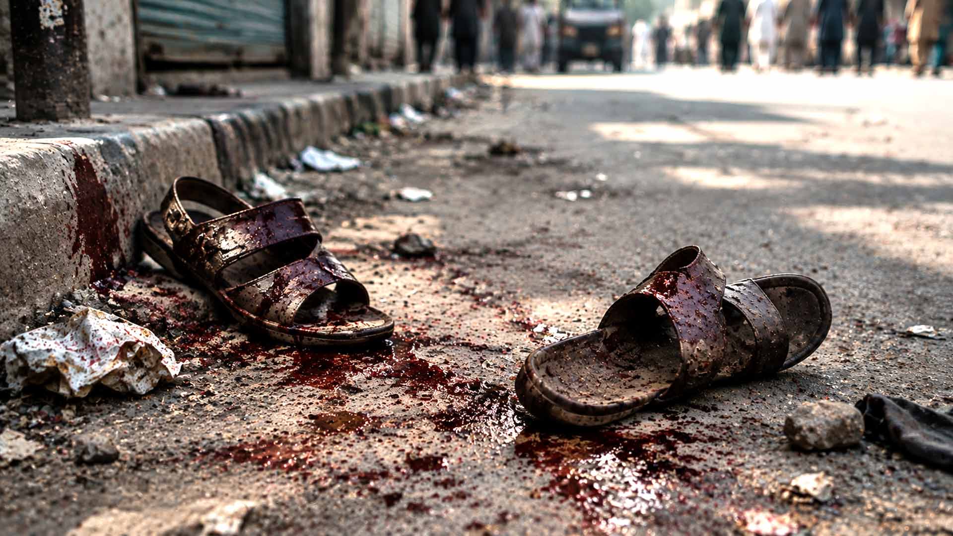 Polizei steht einer Menschenmenge bei einem Blasphemievorfall in Pakistan gegenüber – Symbolbild